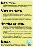Vorschau - Spiele - Trimino Tiere (motivierendes Lernspiel für ErstleserInnen) - Seite 1