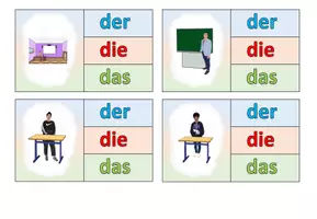 Vista previa - Juegos / Gamificación - Tarjetas de grapas Artículo "Im Klassenzimmer" alemán - página 2