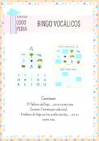 Vista previa - Juegos / Gamificación - Bingo Vocálico - Portada