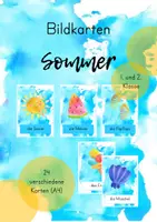 Vorschau - Bildkarten - Bildkarten/ Tafelkarte/ Legematerial Sommer - Deckblatt