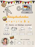 Vorschau - Unterrichtsreihen - Königsbuchstaben - Vokale - hören, schreiben, lesen - Deckblatt