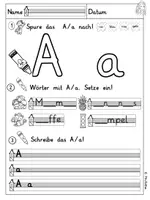 Vorschau - Unterrichtsreihen - Königsbuchstaben - Vokale - hören, schreiben, lesen - Seite 1
