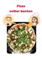 Vorschau - Aufgabenkarten - Pizza selber backen - Deckblatt