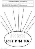Vorschau - Arbeitsblätter - Moses erfährt JHWH - ICH BIN DA - Seite 1