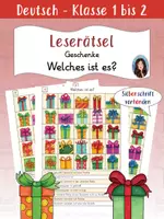 Vorschau - Arbeitsblätter - Wer bin ich? / Welches ist es?- Leserätsel - Geschenke - Deckblatt