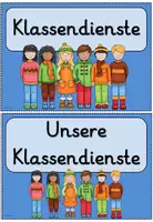 Vorschau - Poster - Schilder Klassendienste - Seite 1