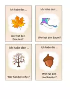 Vista previa - Juegos / Gamificación - Juego de lectura "Wer hat ...? Ich habe ... - der Herbst" alemán - página 2