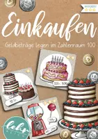 Vorschau - Stationenlernen - Einkaufen mit Franken im Zahlenraum 100 - Deckblatt