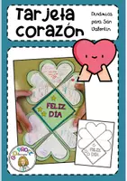 Vista previa - Manualidades / Dibujos para colorear - Tarjeta corazón: dinámica de tutoría para San Valentín - Portada