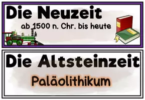 Vorschau - Präsentationen/Tafelbilder - Tafelmaterial "Unsere Epochen" (Steinzeit- Neuzeit) - Seite 3