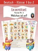Vorschau - Arbeitsblätter - Wer bin ich? - Leserätsel - Hunde Nr. 2 - Deckblatt