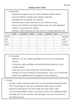 Vorschau - Merkblätter - Analyse eines Liedes - Deckblatt