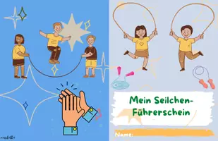 Vorschau - Arbeitsblätter - Seilchen-Führerschein für Sport 1. und 2. Klasse - Seite 1