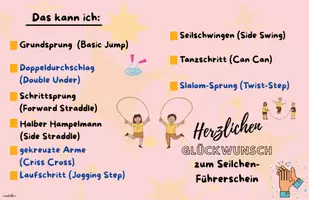 Vorschau - Arbeitsblätter - Seilchen-Führerschein für Sport 1. und 2. Klasse - Seite 2