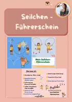 Vorschau - Arbeitsblätter - Seilchen-Führerschein für Sport 1. und 2. Klasse - Deckblatt