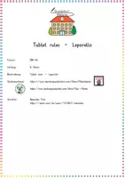 Vorschau - Arbeitsblätter - Tablet rules - Leporello - Seite 1