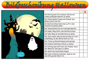 Vista previa - Hojas de trabajo - Descripción de la imagen "Halloween2" alemán - página 2