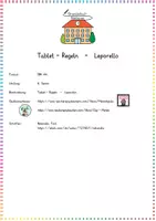 Vorschau - Arbeitsblätter - Medienkompetenz: Tablet-Regeln Leporello (3 Versionen) - Neue Medien - Kl. 3/4 - Seite 1