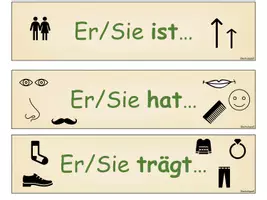 Vorschau - Arbeitsblätter - Personenbeschreibung - Merkmale benennen - Wer ist es - Seite 2