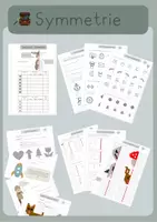 Vorschau - Arbeitsblätter - Arbeitsblätter & Laufzettel zur Symmetrie - Deckblatt