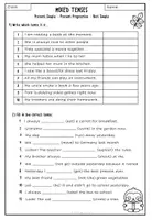Vorschau - Arbeitsblätter - Mixed Tenses 6. Schulstufe (Present Simple, Present Progressive, Past Simple) - Seite 2