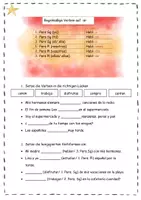 Vorschau - Arbeitsblätter - Spanisch: Regelmäßige Verben im Presente (dreifachdifferenziert) - Deckblatt