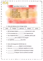 Vorschau - Arbeitsblätter - Spanisch: Regelmäßige Verben im Presente (dreifachdifferenziert) - Seite 1