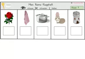 Vorschau - Arbeitsblätter - Reime Klappheft Klasse 1 - Phonologische Bewusstheit - Seite 3