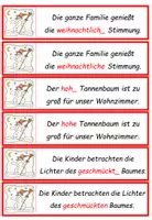 Vorschau - Arbeitsblätter - Winter: Endungen der Adjektive - Übungskarten - Seite 2