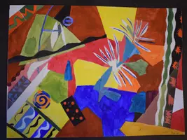 Vorschau - Arbeitsblätter - Reizbildcollage mit Scherenschnitten von Matisse Mittelstufe Oberstufe - Seite 3