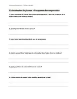 Vorschau - Arbeitsblätter - El almohadón de plumas - Preguntas de comprensión - Seite 1