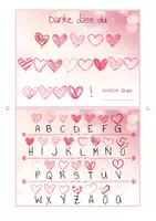 Vorschau - Mal- und Bastelvorlagen - Valentinstag Karte basteln 💝 Valentinsgeschenk Karten mit verschlüsselter Botschaft ✂️ - Seite 3