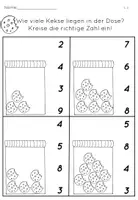 Vorschau - Arbeitsblätter - Zählen bis 9 Arbeitsblätter/Arbeitsmaterial - Seite 3