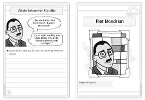 Vorschau - Arbeitsblätter - Künstler Faltheft: Piet Mondrian - Seite 2