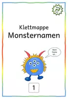 Vorschau - Fördermaterial/Inklusion - Buchstabensynthese: "Klettmappen Monsternamen" - Seite 2