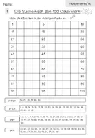 Vorschau - Arbeitsblätter - Hundertertafel | Orientierung | Malen | Ostern | Frühling #hellospringateduki - Seite 3