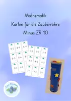 Vorschau - Aufgabenkarten - Karten für die Zauberröhre Minus ZR 10 - Deckblatt
