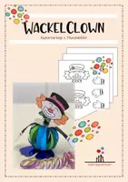 Vorschau - Mal- und Bastelvorlagen - Wackelclown basteln Bastelvorlage Fasching- Zirkusclown - Deckblatt