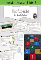Vorschau - Arbeitsblätter - Hüpfspiele für den Schulhof gestalten - Deckblatt
