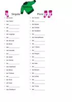 Vista previa - Hojas de trabajo - Paquete de material de vocabulario en alemán Búsqueda de rompecabezas, escritura en escalera, crucigrama, singular-plural, profesiones - página 2