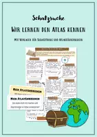 Vorschau - Arbeitsblätter - Schatzreise durch den Atlas - Deckblatt