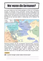 Vorschau - Arbeitsblätter - Wer waren die Germanen und weshalb kam es zum Konflikt mit den Römern? - Seite 1