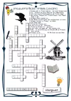 Vorschau - Arbeitsblätter - Kreuzworträtsel: Lektüre Krabat - Rätsel, Quiz (ab Klasse 6) - Deckblatt