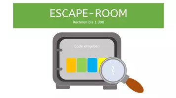 Vorschau - Spiele - Escape Room Rechnen bis 1000 mit Lösung - Seite 1