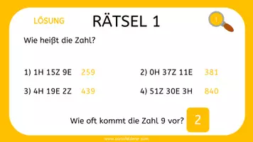 Vorschau - Spiele - Escape Room Rechnen bis 1000 mit Lösung - Seite 3