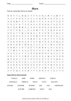 Vista previa - Hojas de trabajo - Cerca puzzle mare "Sopa de letras" italiano - Portada