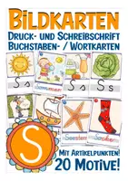 Vista previa - Decoración del aula - Bildkarten Buchstabe S Deutsch - Portada