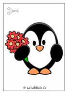 Vista previa - Manualidades / Dibujos para colorear - BUILD A VALENTINES CRAFTS PENGUIN BOY - página 3