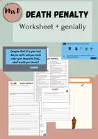 Vorschau - Arbeitsblätter - Death penalty in the US - (genial.ly + worksheets) - Deckblatt