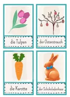 Vorschau - Poster - Frühling - Bild- und Wortkarten (DAF/DAZ) Flashcards - Seite 2
